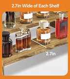 Wooden Cologne Organizer for Men, Perfume Organizer Stand, Cologne Stand with Anti-Slip Washers, Wooden Display, alternate