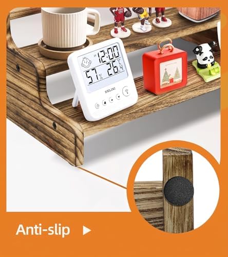 Wooden Cologne Organizer for Men, Perfume Organizer Stand, Cologne Stand with Anti-Slip Washers, Wooden Display, alternate
