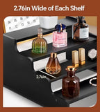 Wooden Cologne Organizer for Men, Perfume Organizer Stand, Cologne Stand with Anti-Slip Washers, Wooden Display, alternate