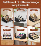 Wooden Cologne Organizer for Men, Perfume Organizer Stand, Cologne Stand with Anti-Slip Washers, Wooden Display, alternate