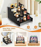 Wooden Cologne Organizer for Men, Perfume Organizer Stand, Cologne Stand with Anti-Slip Washers, Wooden Display, alternate
