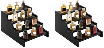 Wooden Cologne Organizer for Men, Perfume Organizer Stand, Cologne Stand with Anti-Slip Washers, Wooden Display, alternate