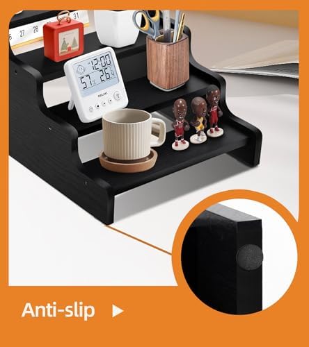 Wooden Cologne Organizer for Men, Perfume Organizer Stand, Cologne Stand with Anti-Slip Washers, Wooden Display, alternate