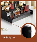 Wooden Cologne Organizer for Men, Perfume Organizer Stand, Cologne Stand with Anti-Slip Washers, Wooden Display, alternate