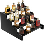 Wooden Cologne Organizer for Men, Perfume Organizer Stand, Cologne Stand with Anti-Slip Washers, Wooden Display