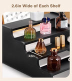Wooden Cologne Organizer for Men, Perfume Organizer Stand, Cologne Stand with Anti-Slip Washers, Wooden Display, alternate