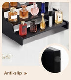 Wooden Cologne Organizer for Men, Perfume Organizer Stand, Cologne Stand with Anti-Slip Washers, Wooden Display, alternate