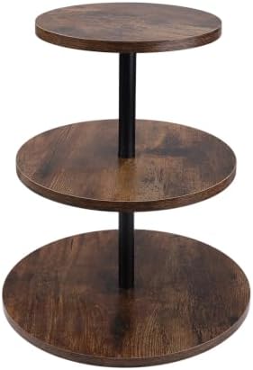 Wooden Cupcake Stand 1 Pack, Large Cupcake Tower Stand for 50 Cupcakes, 3 Tiered Wooden Serving Trays Stand, alternate view 4