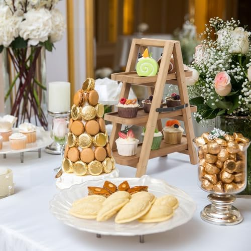 Wooden Cupcake Stand, 3 Tier Cupcake Display Stand for Dessert Display, dessert table display set for Cake Snack, alternate