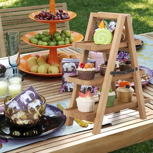 Wooden Cupcake Stand, 3 Tier Cupcake Display Stand for Dessert Display, dessert table display set for Cake Snack, alternate