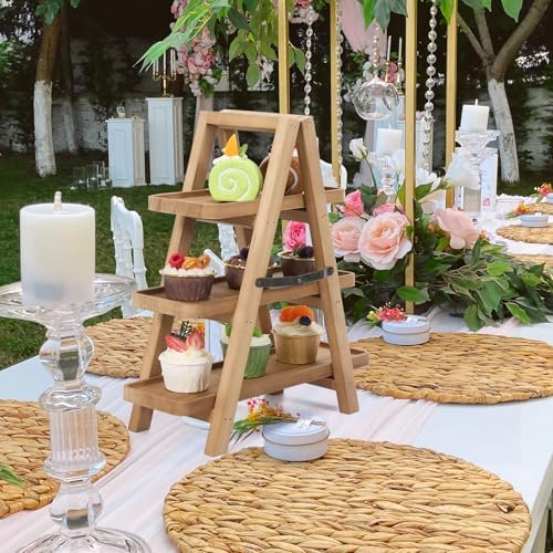 Wooden Cupcake Stand, 3 Tier Cupcake Display Stand for Dessert Display, dessert table display set for Cake Snack, alternate