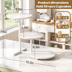 Wooden Cupcake Stand, 3 Tier Cupcake Tower Stand, Tiered Cupcake Stand For Dessert Table Display Set For Party, alternate