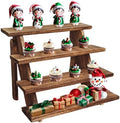 Wooden Cupcake Stand - 4 Tier Cupcake Display Stand, Rustic Tiered Display Stand, Tool Free Installation Cupcake