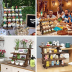 Wooden Cupcake Stand - 4 Tier Cupcake Display Stand, Rustic Tiered Display Stand, Tool Free Installation Cupcake, alternate