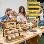 Wooden Cupcake Stand - 4 Tier Cupcake Display Stand, Rustic Tiered Display Stand, Tool Free Installation Cupcake, alternate