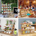 Wooden Cupcake Stand - 4 Tier Cupcake Display Stand, Rustic Tiered Display Stand, Tool Free Installation Cupcake, alternate