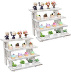 Wooden Cupcake Stand for 24 Cupcakes, 4 Tier Cupcake Display Stand Rustic Tiered Display Stand Dessert Table