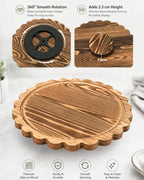 Wooden Dessert Table Display Set, 6-Piece Cake and Cupcake Stand Combo in Wood, alternate view 5