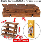 Wooden Display Stand Wood Cupcake Stands Rustic Wood Risers in solid wood, alternate view 2