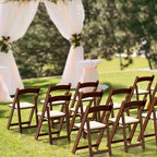 Wooden Folding Chairs with Cushion, Comfortable, Portable and Durable Foldable Seating for Indoor & Outdoor, alternate view 6