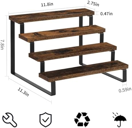 Wooden Perfume Organizer, Tiered Cologne Organizer for Men, Cologne Stand Perfume Stand, Risers Display Stands, alternate