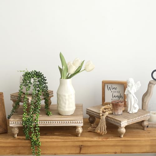 Wooden Riser for display, Natural, Set of 3 in Natural, alternate view 5