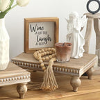 Wooden Riser for display, Natural, Set of 3 in Natural, alternate view 6