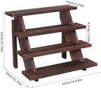 Wooden Tiered Risers Display Stands for Vendor Events,4 Tier Cupcake Display Stand, Rustic Decor Wood Dessert, alternate view