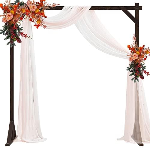 Wooden Wedding Arch Frame Square Wood Arch Backdrop Stand 7.2ft