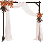 Wooden Wedding Arch Frame Square Wood Arch Backdrop Stand 7.2ft