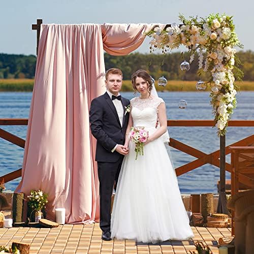 Wooden Wedding Arch Frame Square Wood Arch Backdrop Stand 7.2ft, alternate view 2