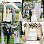 Wooden Wedding Arch Frame Square Wood Arch Backdrop Stand 7.2ft, alternate view 6