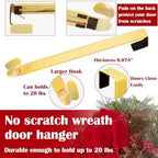 Wreath Door Hanger, Adjustable Wreath Hangers for Front Door from 15 to 25“, alternate view 4
