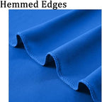 Wrinkle Free 10x8 ft Royal Blue Backdrop Curtains for Parties, Polyester Backdrop Drapes Soft Back Drop for, alternate view 5