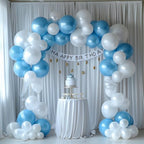 Wrinkle Free White Backdrop Curtain for Parties 30x7ft Soft Fabric Drapes Wedding White Curtain Backdrop for, alternate view