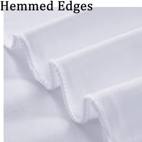 Wrinkle Free White Backdrop Curtain for Parties, Polyester Photo Backdrop Drapes for Weddings Birthday, alternate view 4