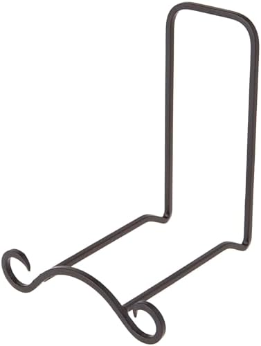 Wrought Iron Bowl or Deep Platter Stand, 7" H x 5.625" W x 6" D (For 9" - 11" Bowls or Deep Platters), Pack of 2