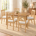 X-Back Dining Chairs Set of 6, Upholstered Side Chairs