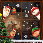 XIMISHOP 82PCS Christmas Snowflake Window Clings Stickers for Glass, Xmas Decals Christmas Decorations Indoor, alternate view