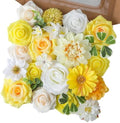 Yellow Artificial Flowers Combo for Wedding & Home Decor in Yellow
