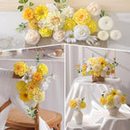 Yellow Artificial Flowers Combo for Wedding & Home Decor in Yellow, alternate view 2