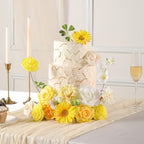 Yellow Artificial Flowers Combo for Wedding & Home Decor in Yellow, alternate view 3