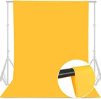 Yellow Backdrop - 8FTX10FT Yellow Photo Backdrop for Photoshoot Background for Photography Screen Video, alternate view 2