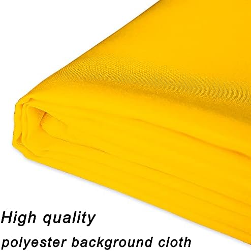 Yellow Backdrop - 8FTX10FT Yellow Photo Backdrop for Photoshoot Background for Photography Screen Video, alternate view 4