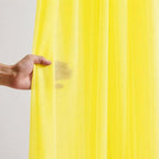 Yellow Wedding Arch Draping Fabric Sheer Curtain Drapes 2 Panels | 20 ft Extra Long Shimmery Backdrop Curtains, alternate