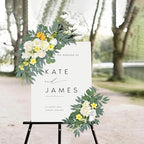 Yellow White Artificial Arch Flowers for Wedding Arch Decor, alternate view 2