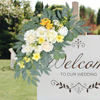 Yellow White Artificial Arch Flowers for Wedding Arch Decor, alternate view 4
