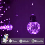 YOLIHT Wishing Ball Curtain String Lights 9.8 x 3.3 ft, USB/Battery Powered in 9.8 x 3.3 ft, alternate view 5