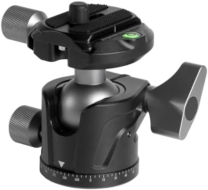 YUANYU Low Profile Camera Tripod Ball Head with Arca-Swiss