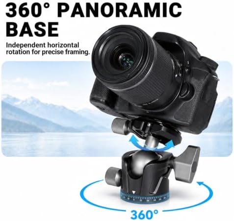 YUANYU Low Profile Camera Tripod Ball Head with Arca-Swiss, alternate view 3